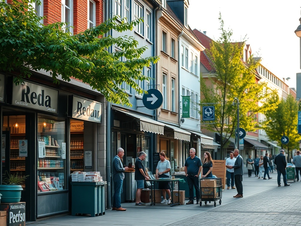 Grafika symbolizująca rozwój kariery w branży IT w Redzie, z elementami technologii i analizy danych.